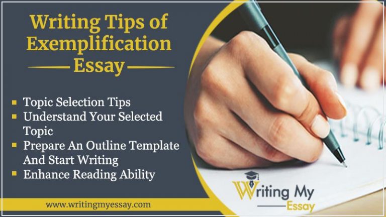 how to write a exemplification essay