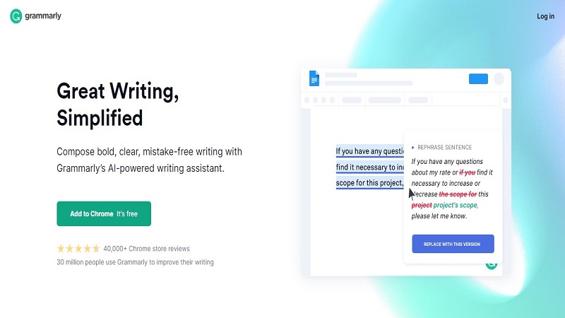 grammarly - tool for writing skill