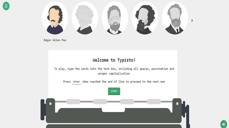 typisto - tool for writing skill