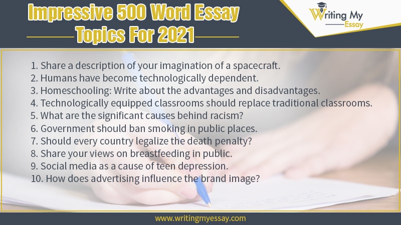 Impressive 500 Word Essay Topics For 2021