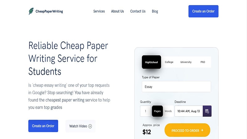 cheap paper writing
