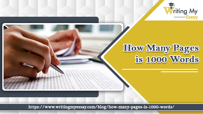 how many pages is 1000 words essay